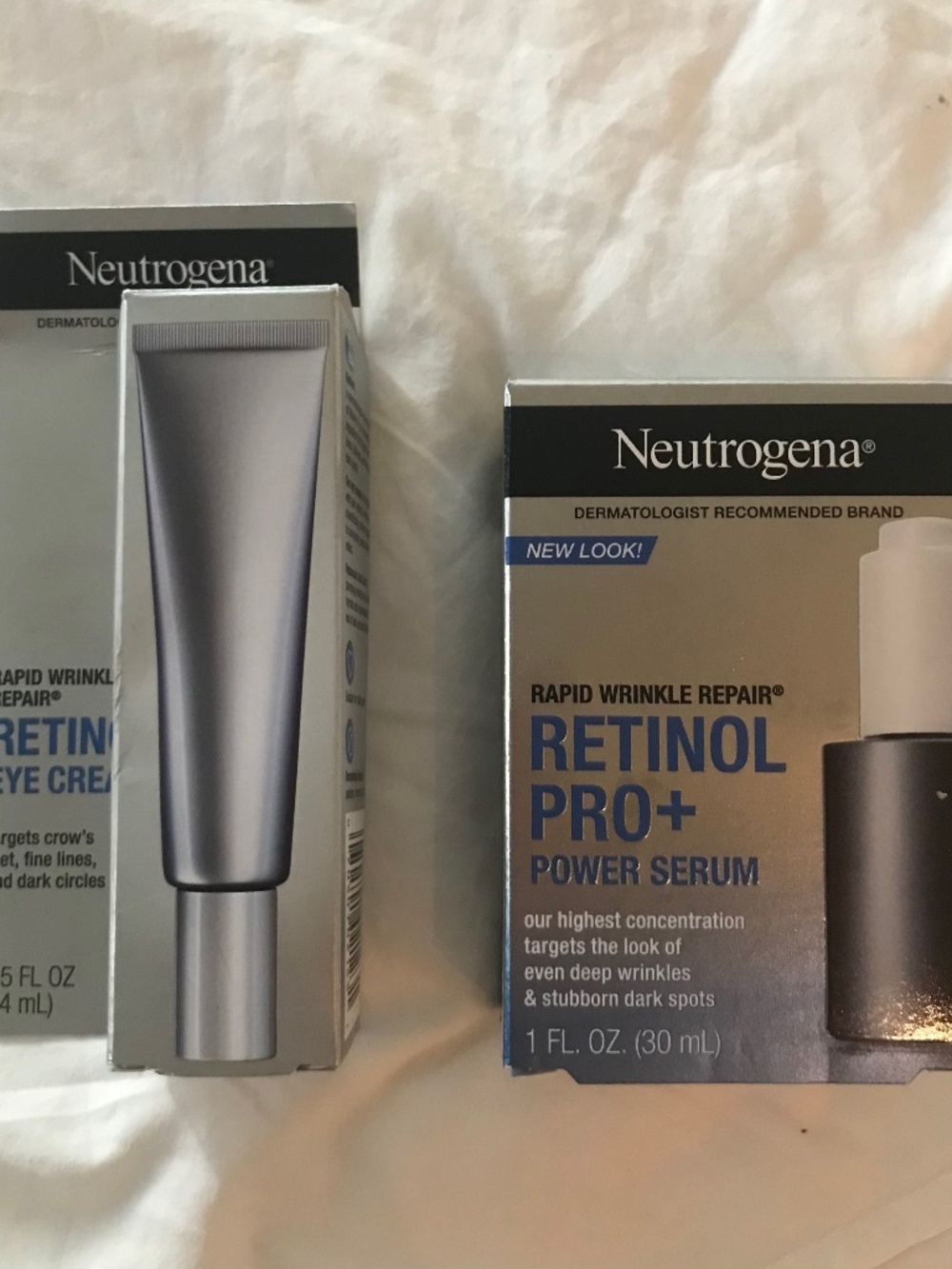 Neutrogena Retinol Serum and Eye Cream - new in box